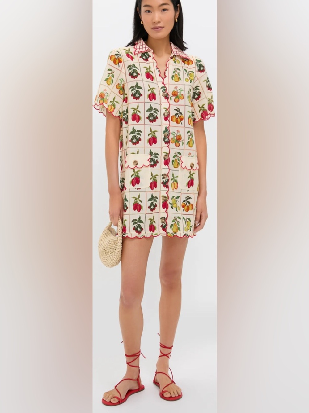 Anna Cate Bodega Poppy Women’s Mini Dress Cotton Blend Sz XS